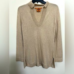 Tory Burch 100% cashmere tunic sweater size XS